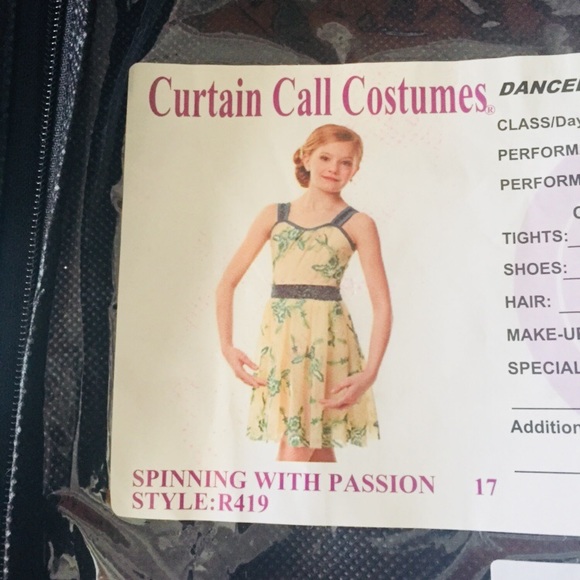 Curtain Call Dance Costume Size CME Ivory Dress - Picture 7 of 8